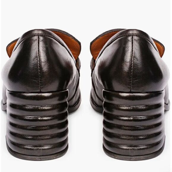 Saint G  VERA BLACK LEATHER HANDCRAFTED SHOES/ size 39 - Picture 3 of 11